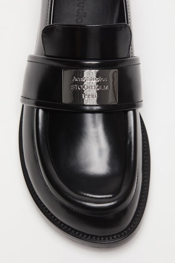 Acne Studios Slipper aus gebürstetem Leder Wochenangebot