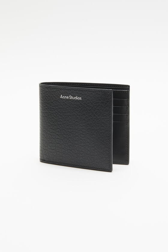 Acne Studios Gefaltete Lederbrieftasche Super Rabatt