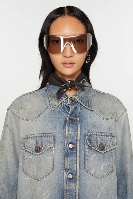 Acne Studios Leichter Schal mit Print Rabatte dieses Monats
