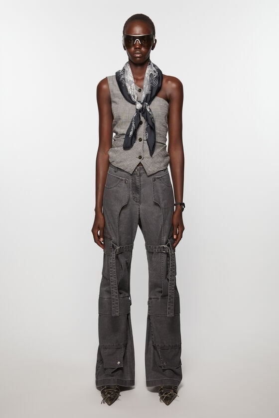 Acne Studios Quadratischer Seidenschal Auslauf