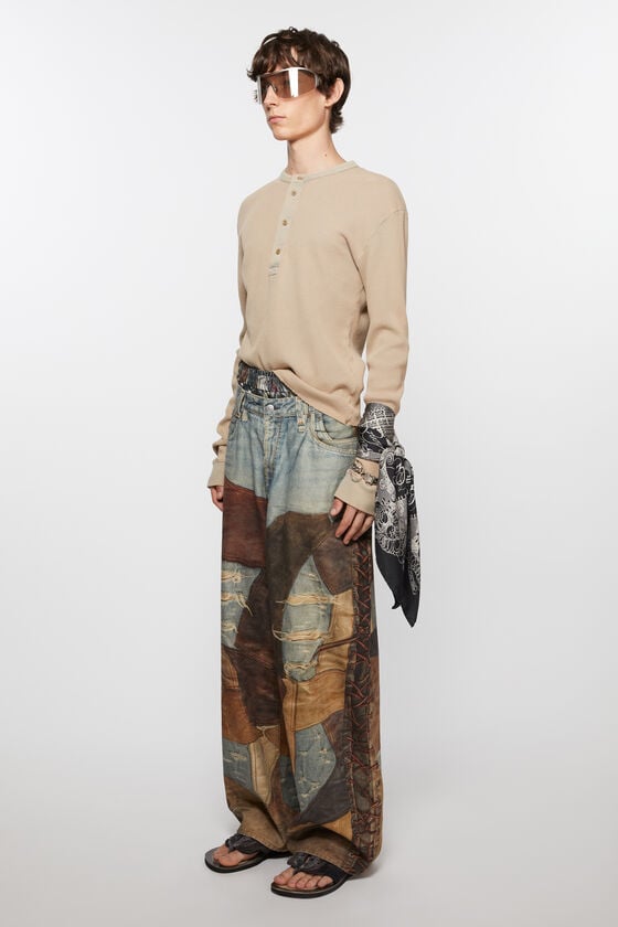 Acne Studios Quadratischer Seidenschal Auslauf