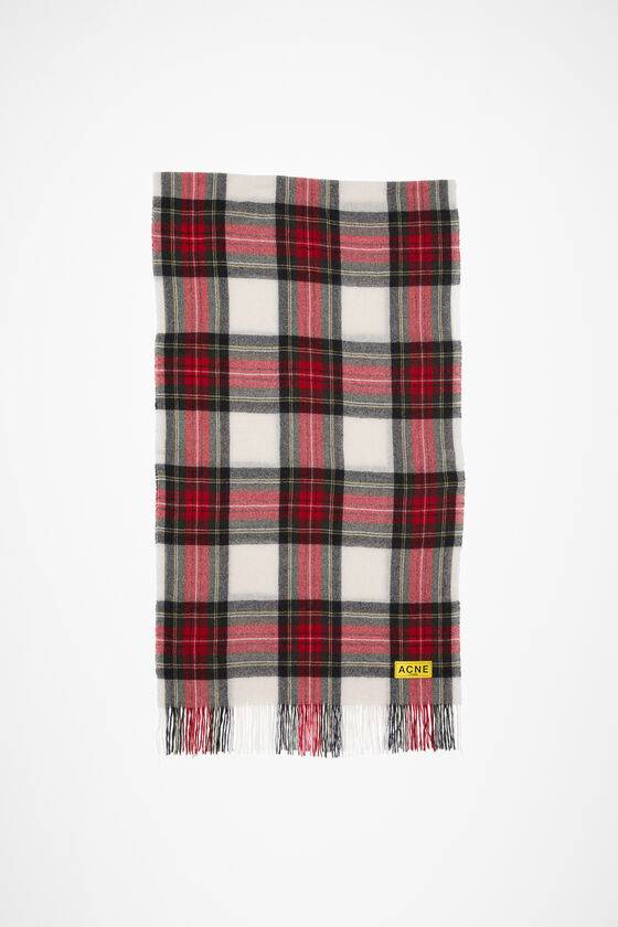 Acne Studios Karierter Fransen-Schal