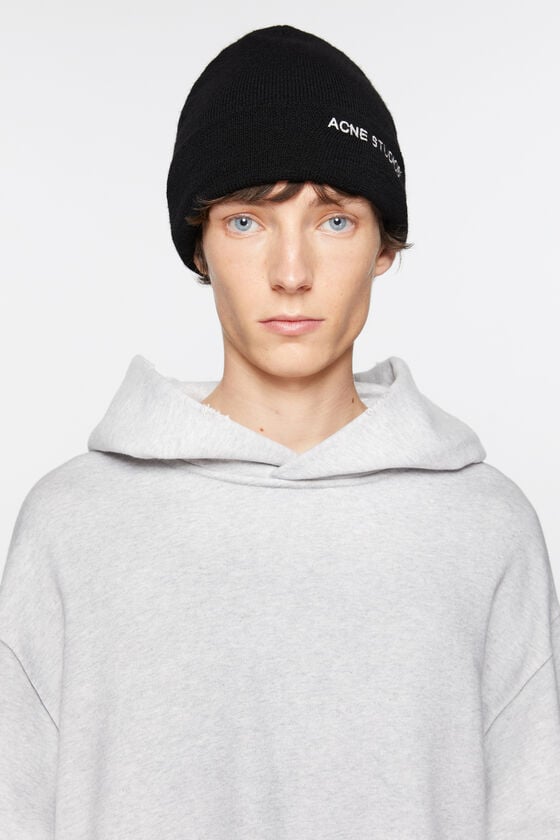 Acne Studios Beanie mit Logo Meist gekauft