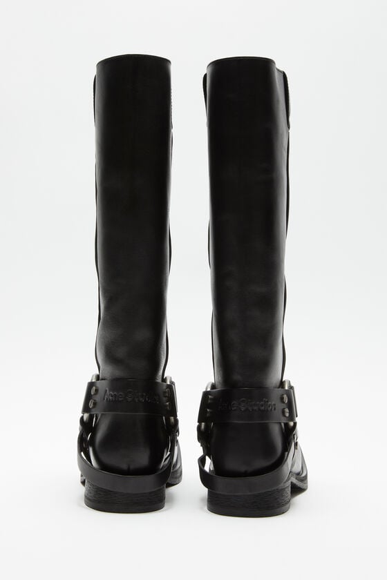 Acne Studios Lederstiefel mit Schnalle Limitierter Zeitrabatt