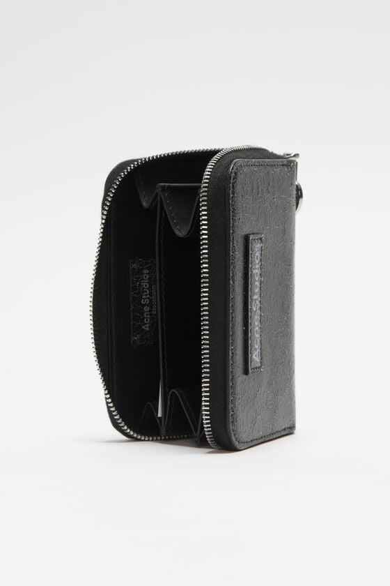 Acne Studios Leder-Portemonnaie mit Reißverschluss Online Shopping