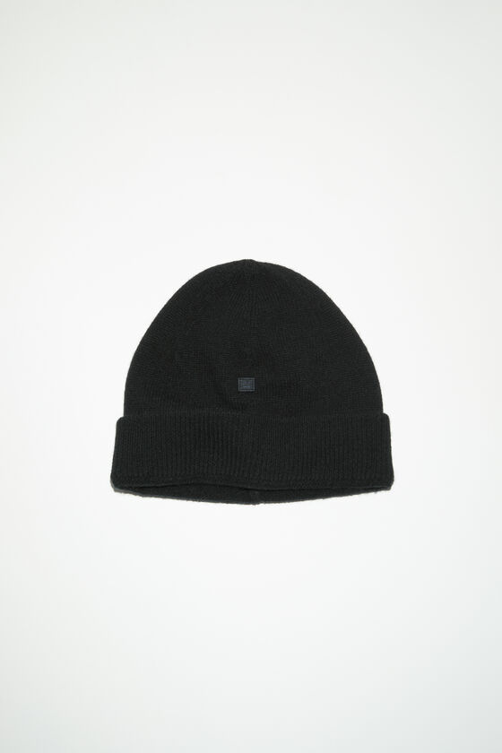 Acne Studios Beanie mit Micro-Face-Aufnäher Große Rabatte