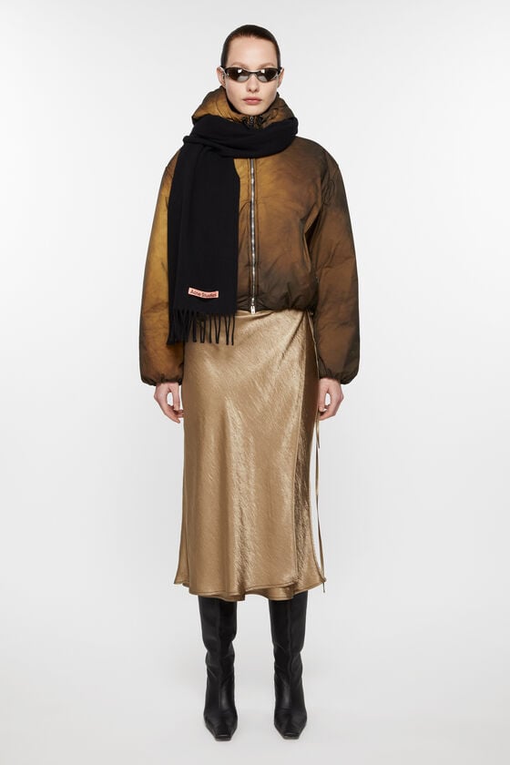 Acne Studios Schmaler Fransen-Schal aus Wolle Tägliche Deals