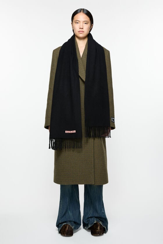 Acne Studios Schmaler Fransen-Schal aus Kaschmir Tiefpreis