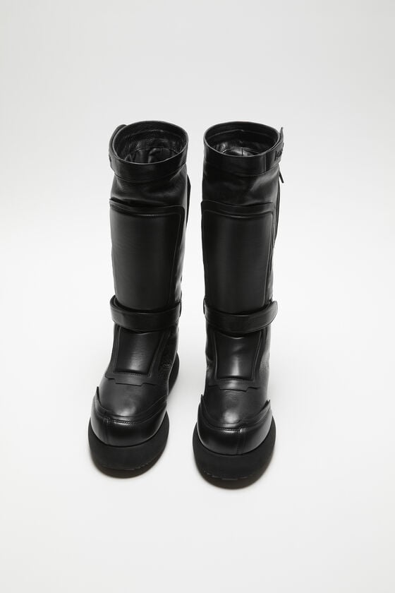 Acne Studios Patchwork-Lederstiefel Zeitbegrenzte Promotion