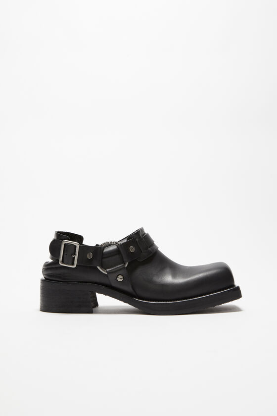 Acne Studios Mules aus Leder mit Schnalle
