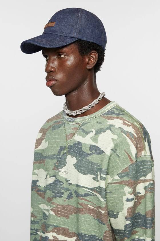 Acne Studios Denim-Baseballkappe Nur für heute