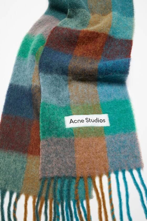 Acne Studios Karierter Schal aus Mohair Bis zu 55% Rabatt