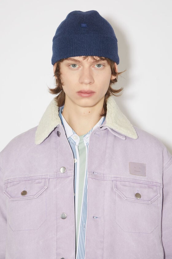 Acne Studios Beanie mit Micro-Face-Aufnäher Super Rabatt