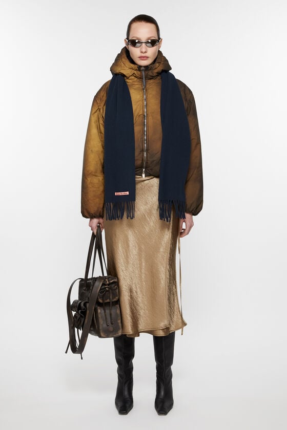 Acne Studios Schmaler Fransen-Schal aus Wolle Riesige Rabatte
