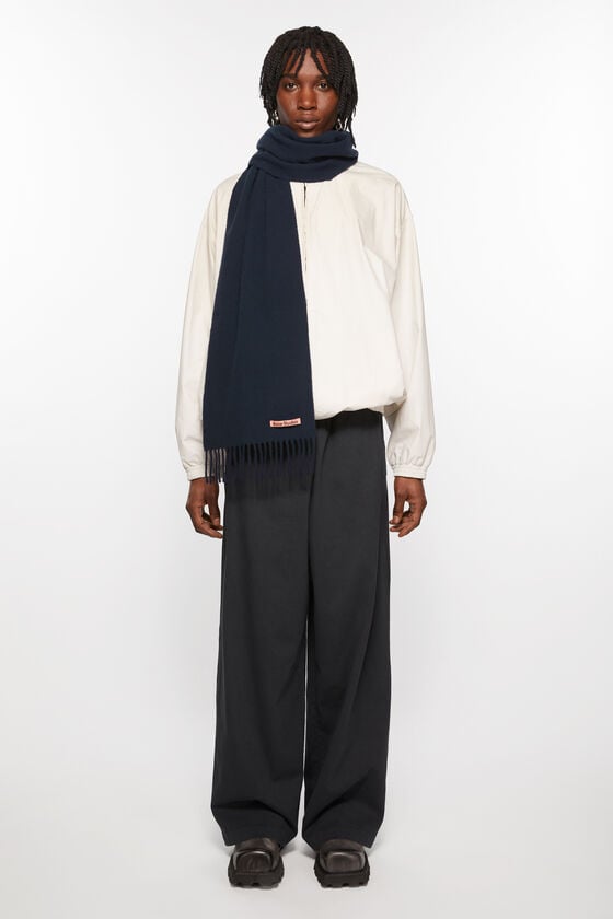 Acne Studios Schmaler Fransen-Schal aus Wolle Riesige Rabatte