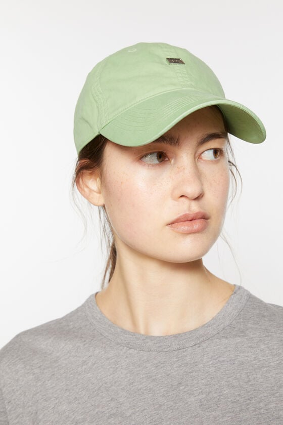 Acne Studios Aufgesetzte Kappe mit Face-Logo 50% Rabatt mit kostenlosem Versand