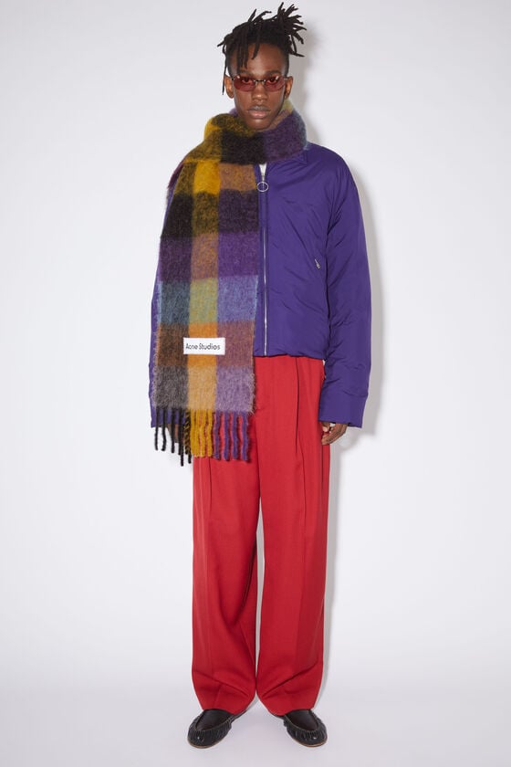 Acne Studios Karierter Schal aus Mohair Fabrikladen