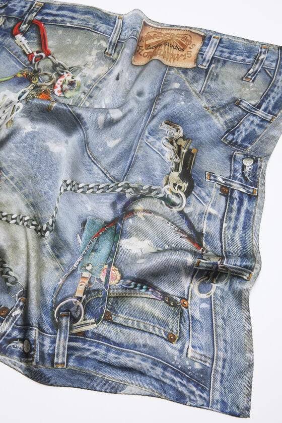 Acne Studios Bedruckter Seidenschal Speichern exportieren