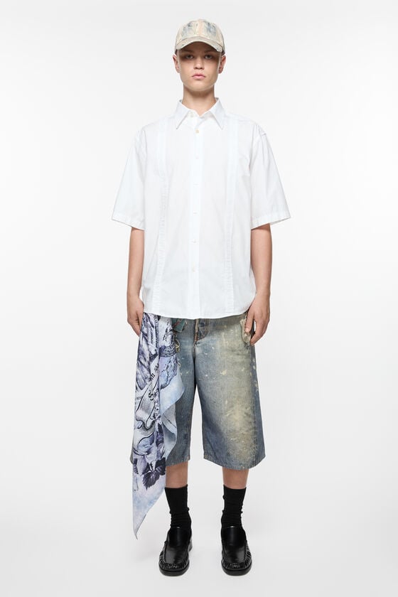 Acne Studios Bedruckter Seidenschal Black Friday Preise
