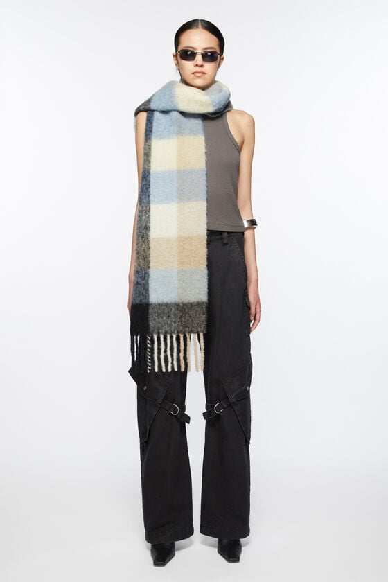 Acne Studios Karierter Schal aus Mohair zollfrei