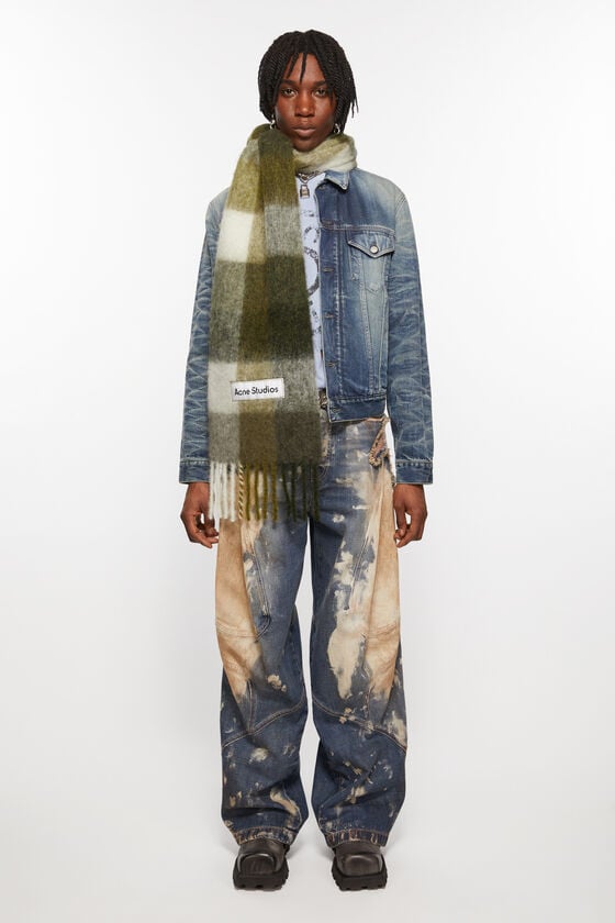 Acne Studios Karierter Schal aus Mohair 2025