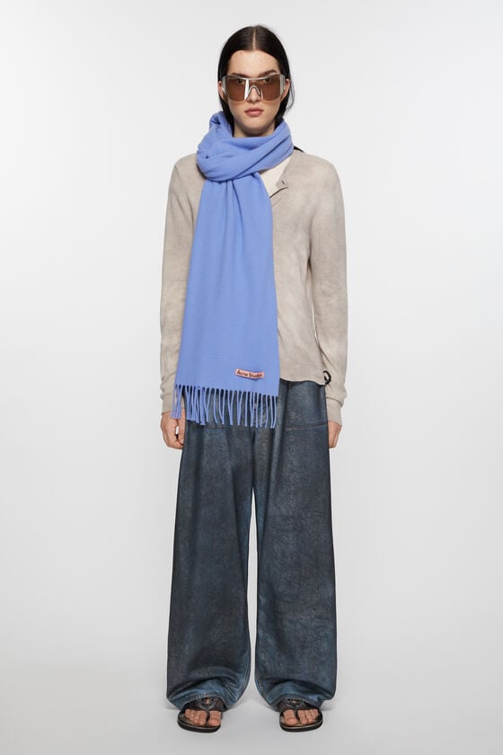 Acne Studios Schmaler Fransen-Schal aus Wolle Angebote