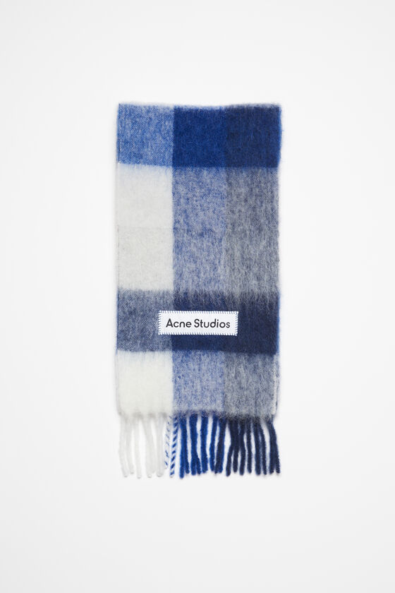 Acne Studios Karierter Schal aus Mohair Hotsell