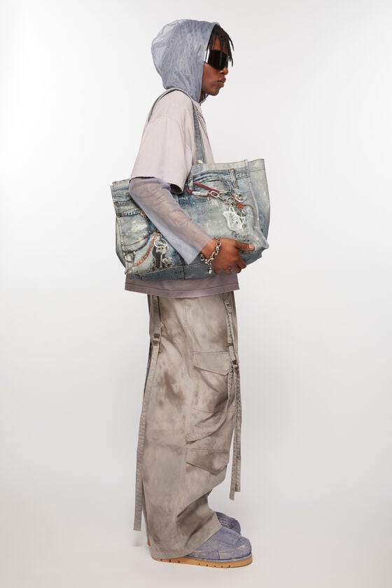 Acne Studios Bedruckte Tote Bag Schlussverkauf