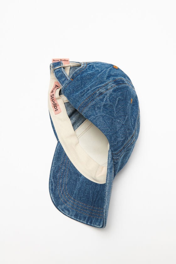 Acne Studios Baseballkappe aus Denim Günstiger Verkauf