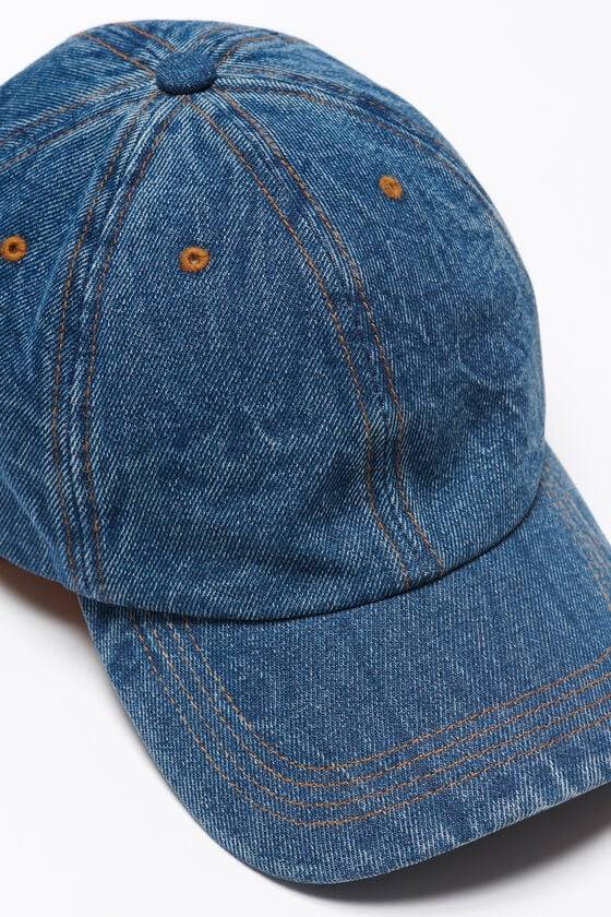 Acne Studios Baseballkappe aus Denim Günstiger Verkauf