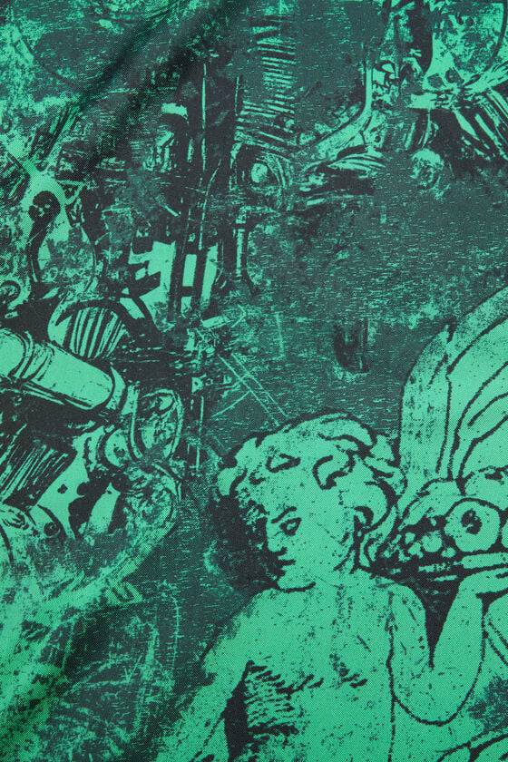 Acne Studios Printed silk scarf Laufsteg-Show Fabrikverkauf