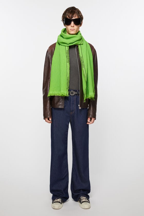 Acne Studios Schal mit Logo-Tape Blitzverkäufe