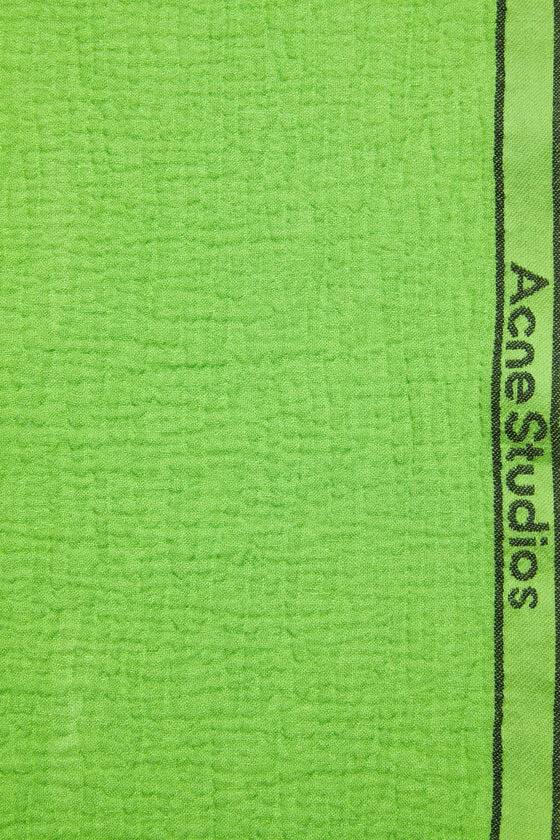 Acne Studios Schal mit Logo-Tape Blitzverkäufe
