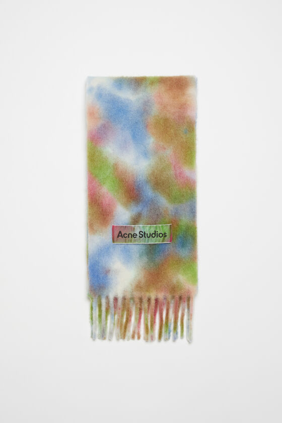 Acne Studios Schal aus Alpakawolle in Batik-Optik