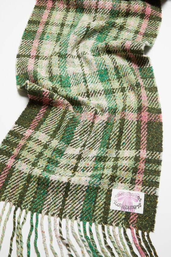 Acne Studios Fransen-Schal mit Karomuster Fabrik Onlineshop