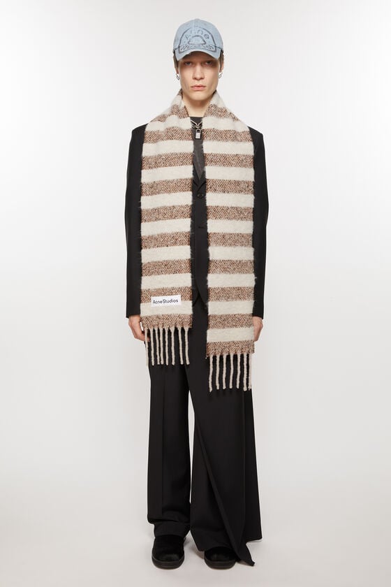 Acne Studios Gestreifter Alpaka-Schal - Schmal Valentinstagsangebot