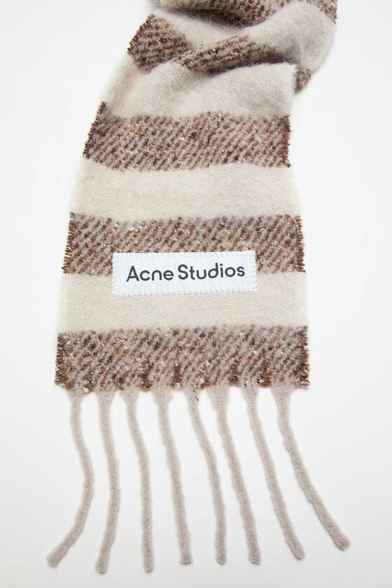 Acne Studios Gestreifter Alpaka-Schal - Schmal Valentinstagsangebot