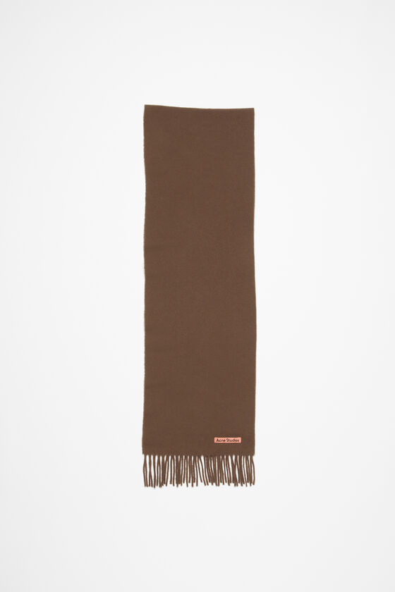 Acne Studios Schmaler Fransen-Schal aus Wolle