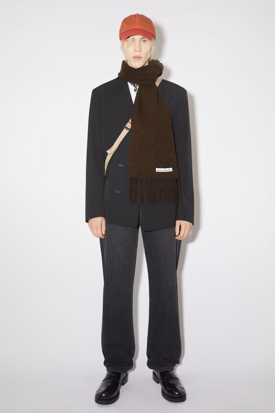Acne Studios Fransen-Schal aus Wolle Top Angebot