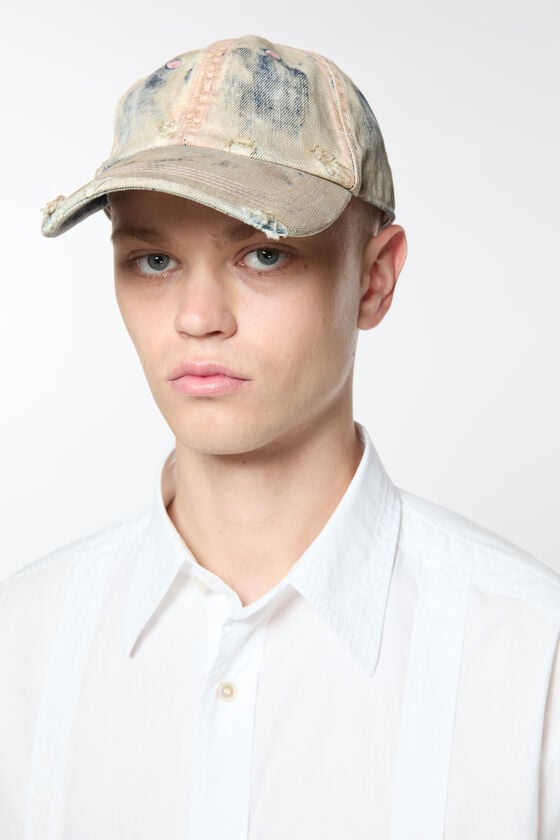 Acne Studios Kappe aus beschichtetem Denim Neueste Mode