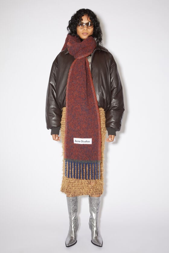 Acne Studios Woll-Mohair-Schal – Schmal Große Rabatte