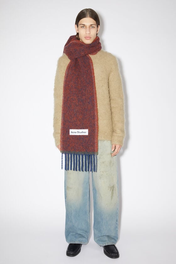 Acne Studios Woll-Mohair-Schal – Schmal Große Rabatte