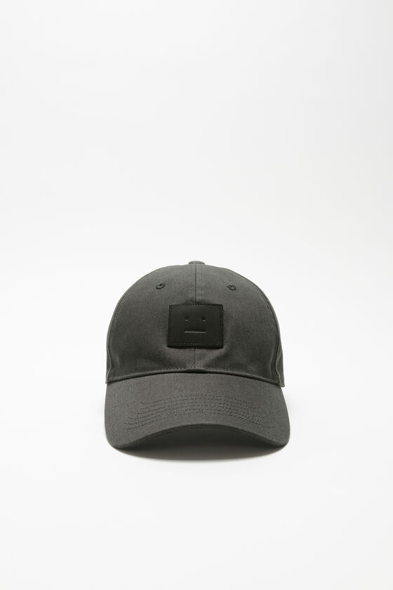 Acne Studios Leder Face-Patch Kappe