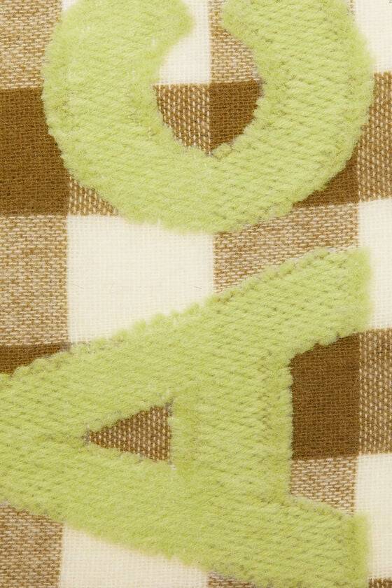 Acne Studios Karo-Schal mit Logo - Schmal Saisonale Angebote