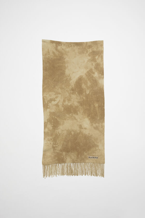 Acne Studios Schmaler Wollschal in Batik-Optik