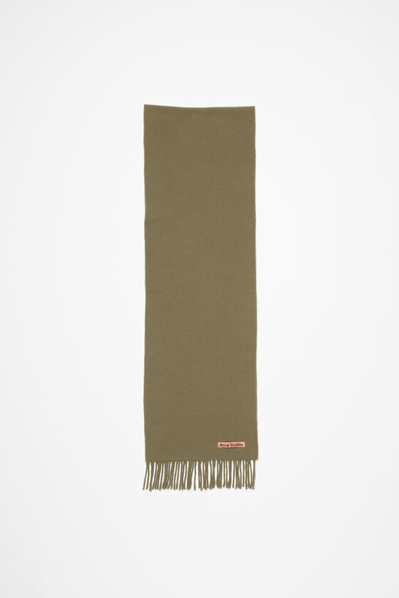 Acne Studios Schmaler Fransen-Schal aus Wolle