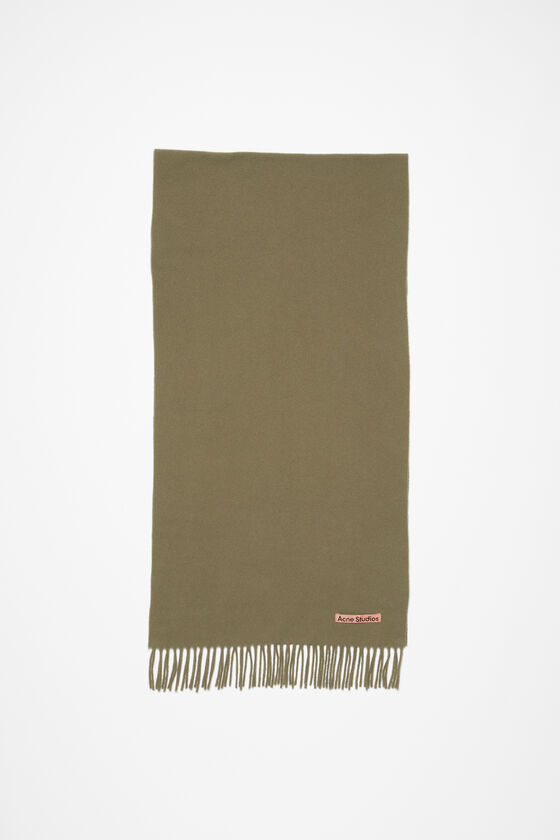 Acne Studios Schmaler Fransen-Schal aus Wolle VIP-Rabatte