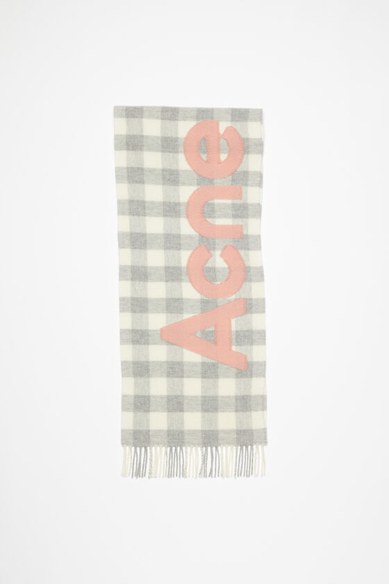 Acne Studios Karierter Schal mit Logo JETZT KAUFEN