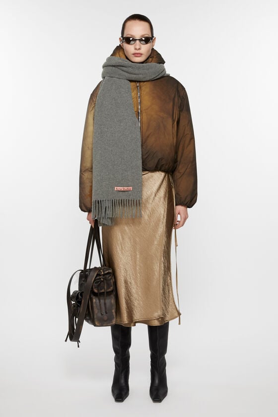 Acne Studios Oversized-Wollschal mit Fransen Letzte 2 Tage