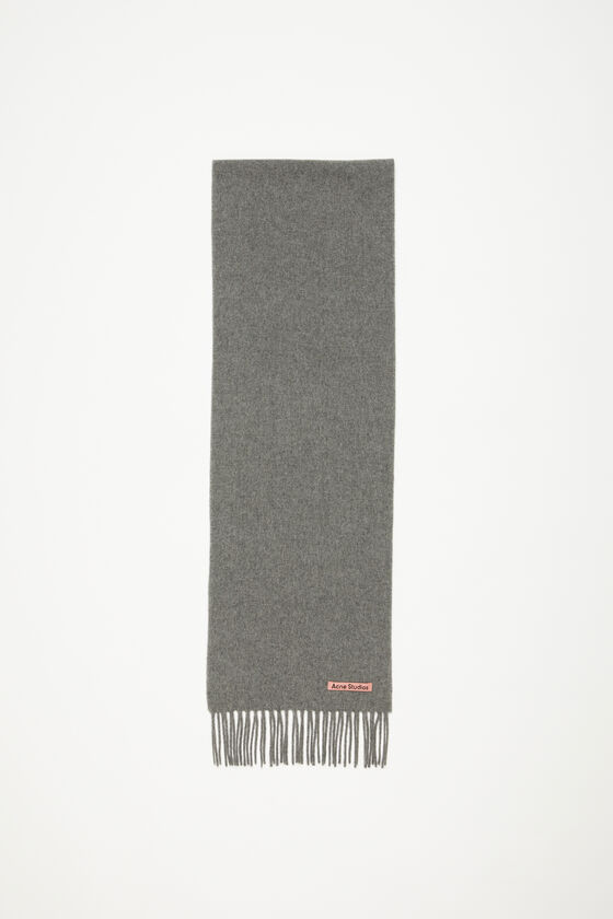 Acne Studios Schmaler Fransen-Schal aus Wolle Letzter Tag